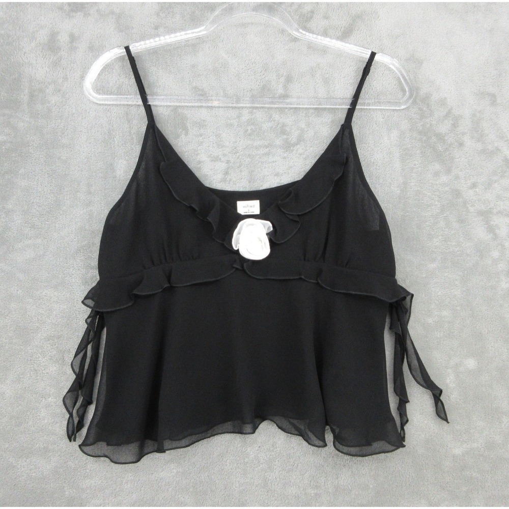 Wilfred Tank Women Small Aritzia Babydoll Rosette Fairy Grunge Dainty Whimsy 90s